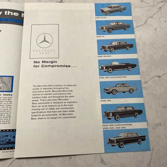 Mercedes-Benz Why Treat a Car Like This Automobile Dealer Sales Folder Brochure - Picture 3 of 6
